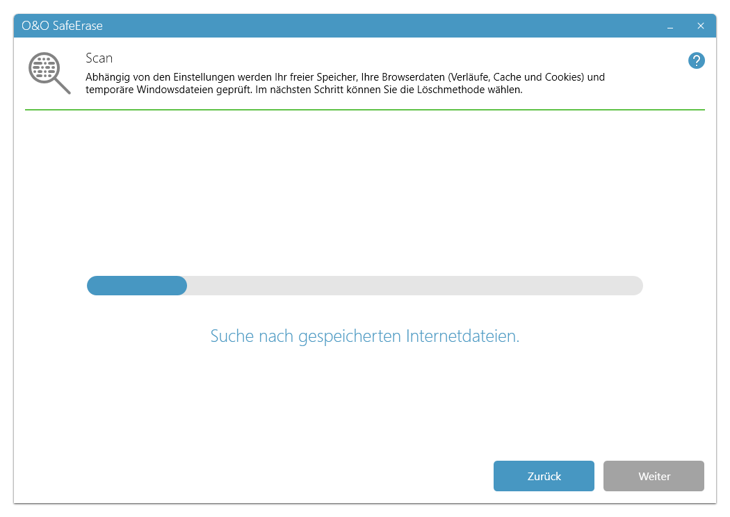 Scan: Suche nach Dateien